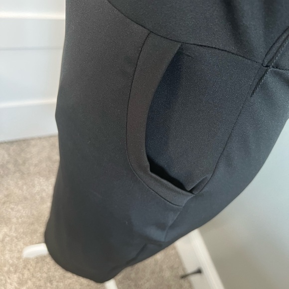 NWT NEW fitted cocktail sexy lbd little black bodycon midi mini dress - Picture 4 of 5